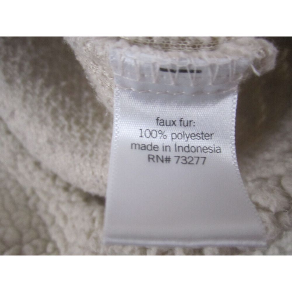SO Sweater Womens Large Beige Pullover Fleece 1/4 Zip Cozy Softest Sherpa - Picture 4 of 8